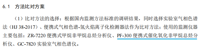 《固定污染源廢氣總烴、甲烷和非甲烷總烴的測定便攜式催化氧化-氫火焰離子化檢測器法》